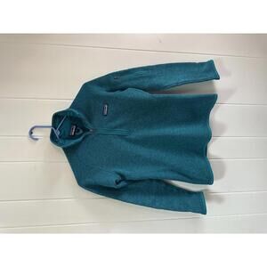 Patagonia Teal Half-Zip Fleece Pullover size XS